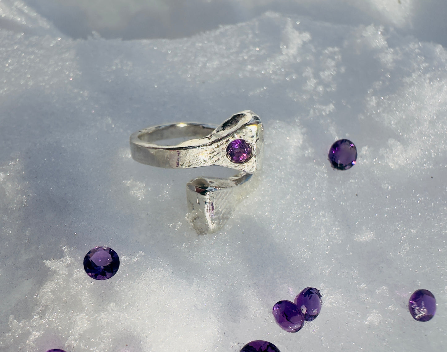 Double Nail - Amethyst