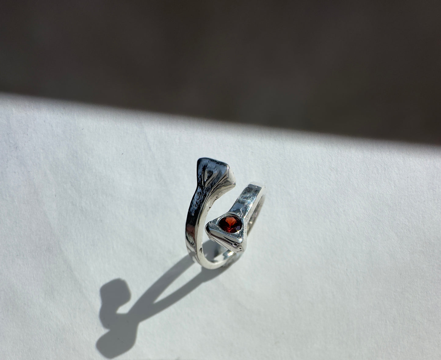 Double nail with Garnet