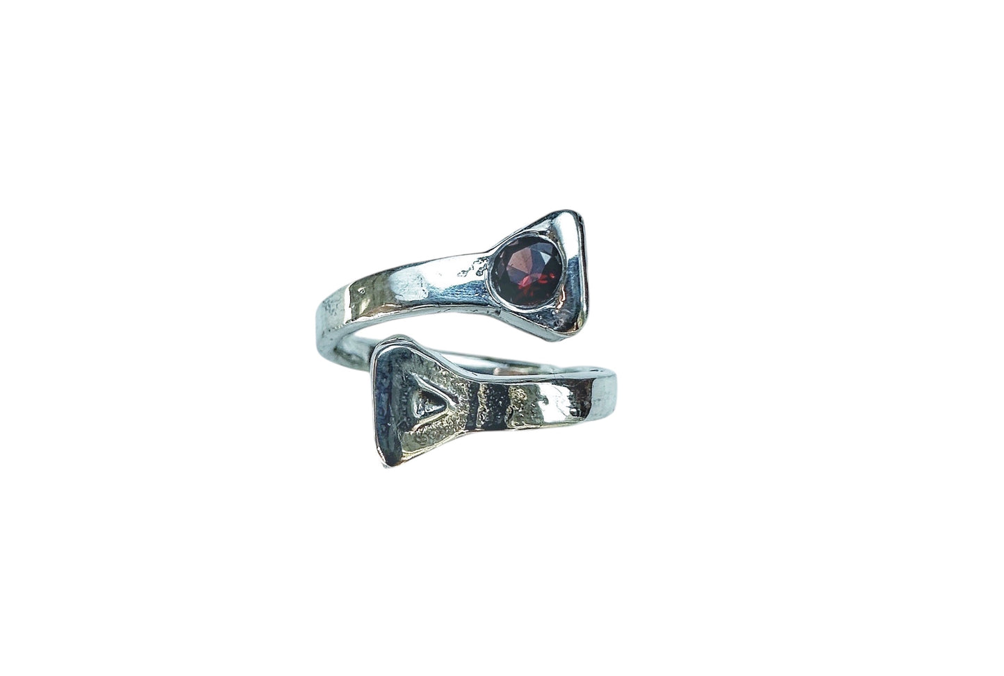 Double nail with Garnet