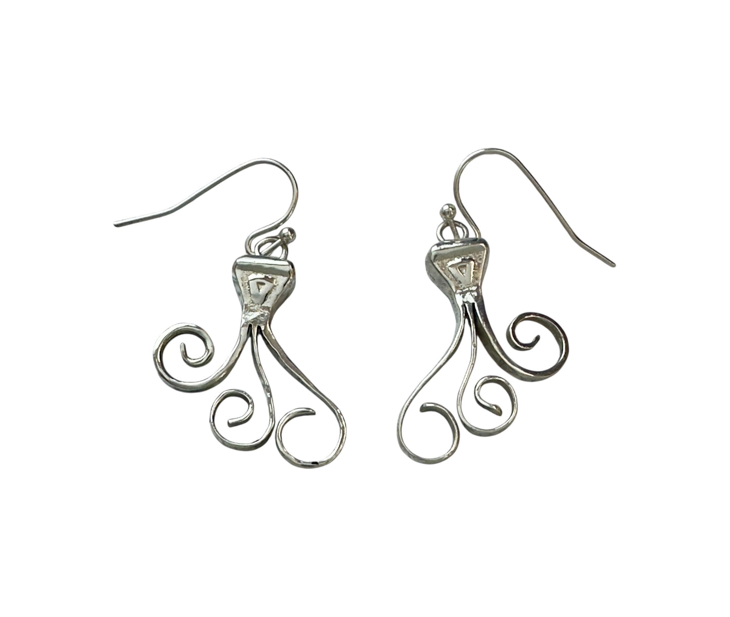 Curly Nail Dangle Earrings